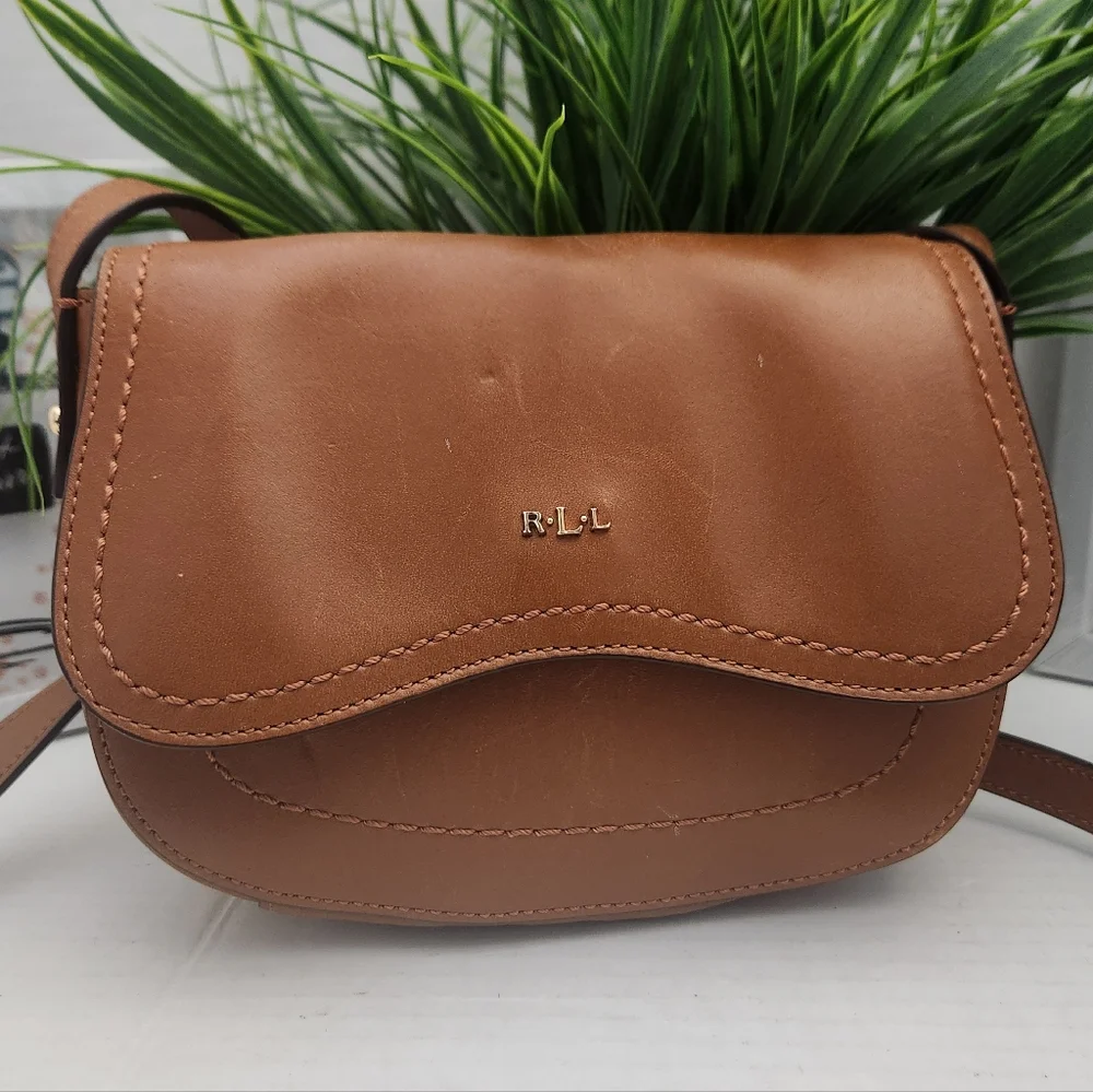 Ralph Lauren Bag Brown Crossbody Saddle Bag
